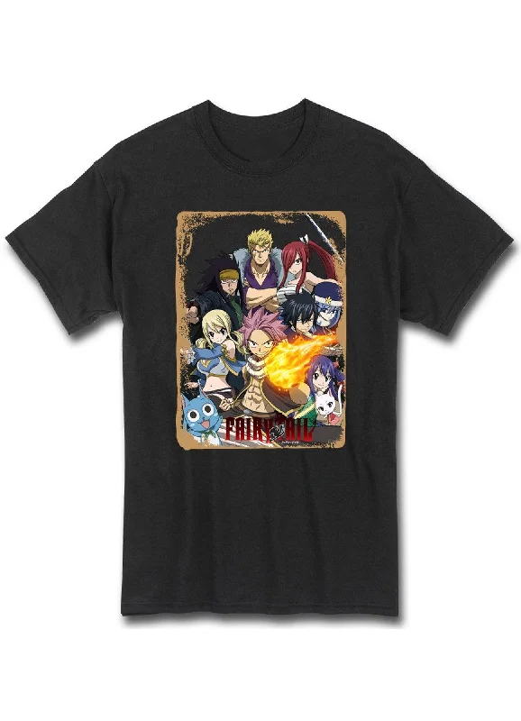 men's graphic print tees for casual wear -Fairy Tail S7 - Group Men's T-Shirt