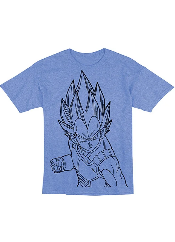 men's statement t-shirts -Dragon Ball Z - Vegeta Line Art T-Shirt