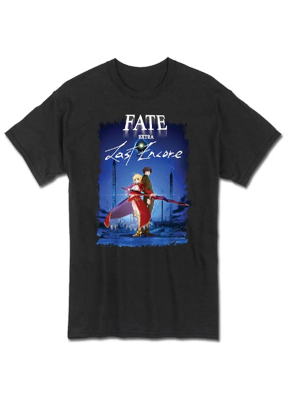 men's slim-fit graphic t-shirts -Fate/Extra Last Encore - Group Men's T-Shirt