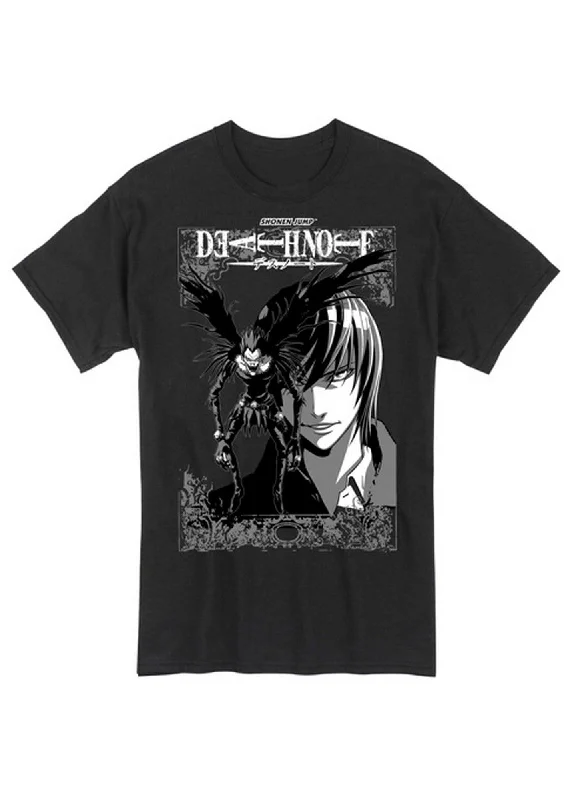 men's crewneck t-shirts -Death Note - Light Yagami And Ryuk Men's T-Shirt