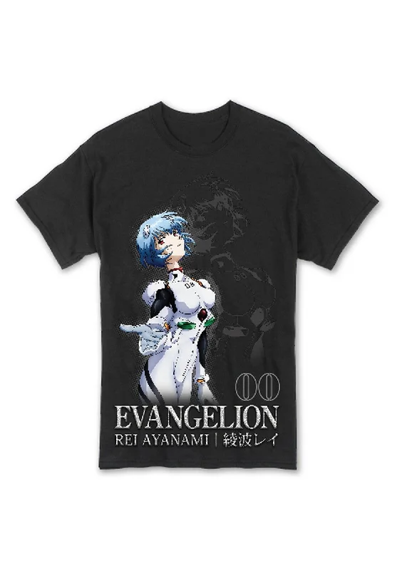 men's designer t-shirts -Evangelion New Movie - Rei Ayanami Men's T-Shirt