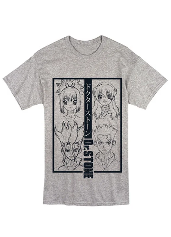 men's designer printed t-shirts -Dr. Stone - Group Men's T-Shirt