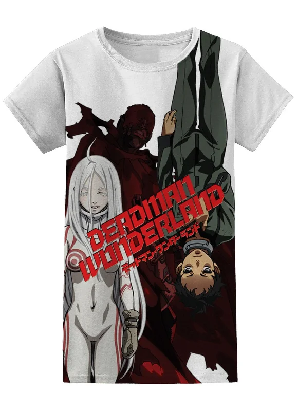 men's graphic print t-shirts -Deadman Wonderland - Key Art Jrs Sublimation T-Shirt