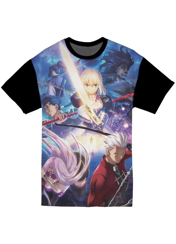 men's colorful graphic tees -Fate/stay night - Group Sublimation Jrs T-Shirt