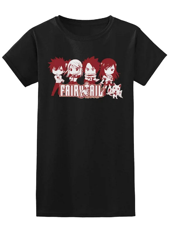 men's summer graphic t-shirts -Fairy Tail - SD Group Jr Screen Print T-Shirt