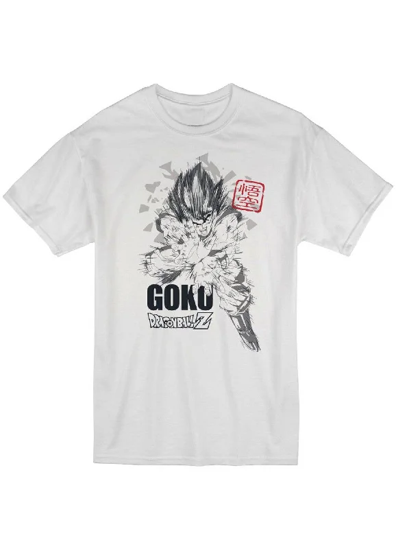 men's comfortable cotton t-shirts -Dragon Ball Z - Son Goku Men's Print T-Shirt