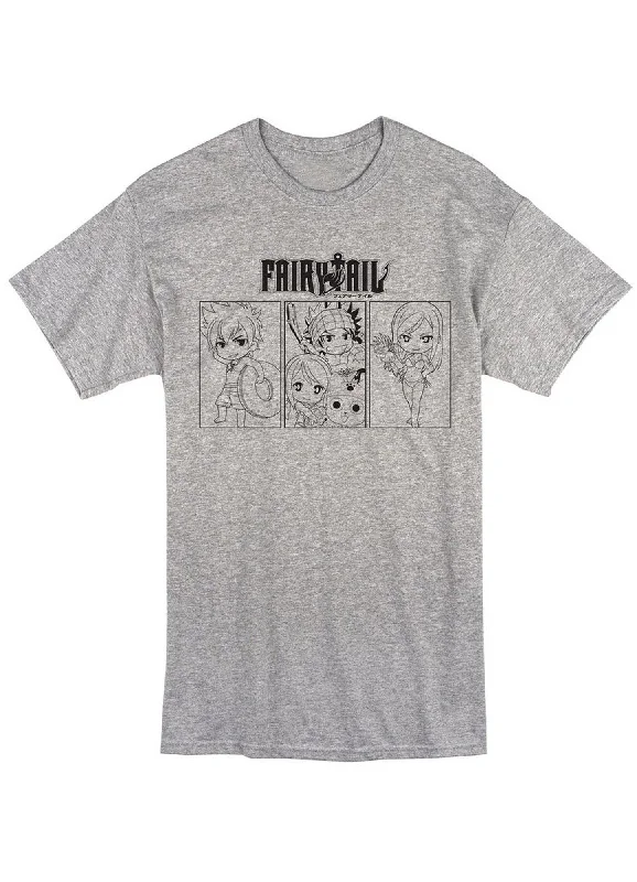 men's vintage graphic t-shirts -Fairy Tail - SD Line Art Group Swim Men's T-Shirt