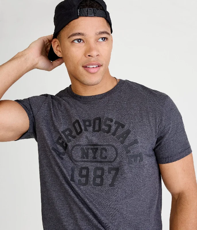 men's comfortable plain t-shirts -Aeropostale Arch 1987 Graphic Tee