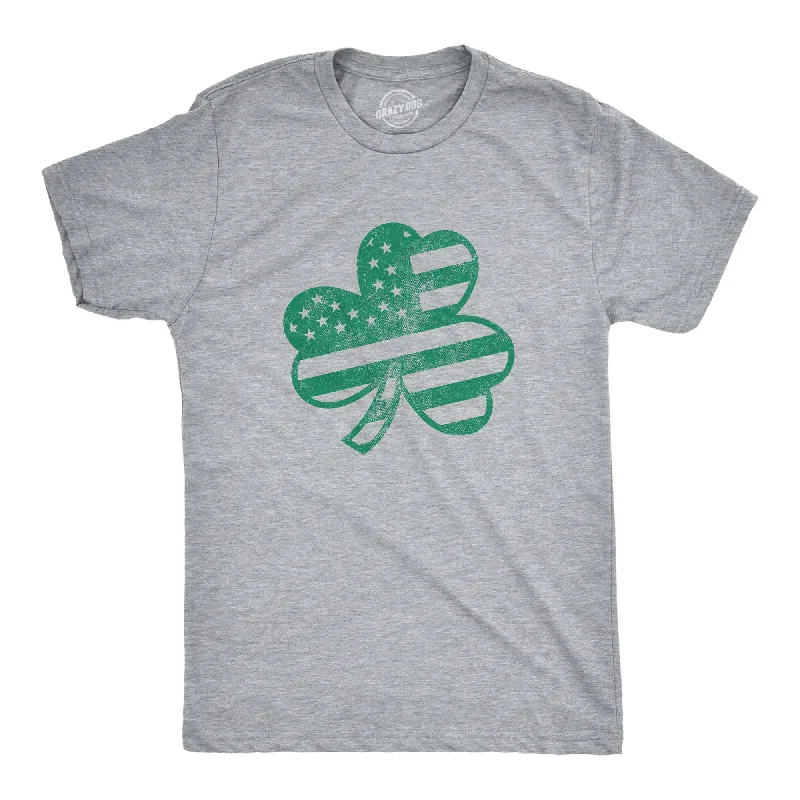 men's personalized t-shirts -American Shamrock Men's T Shirt