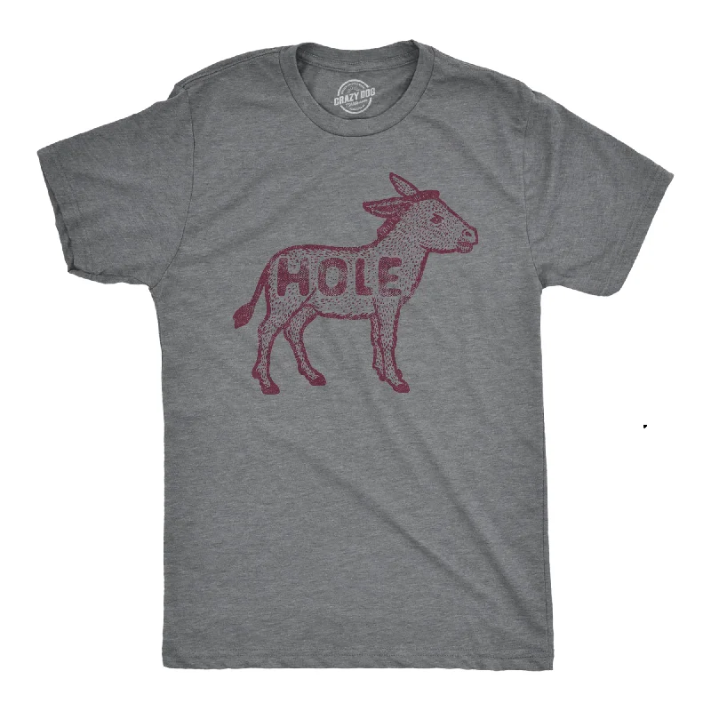 men's colorful graphic tees for summer -Asshole Donkey Men's T Shirt