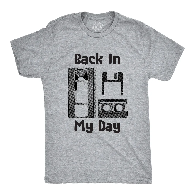 men's oversized graphic print t-shirts -Back In My Day Men's T Shirt