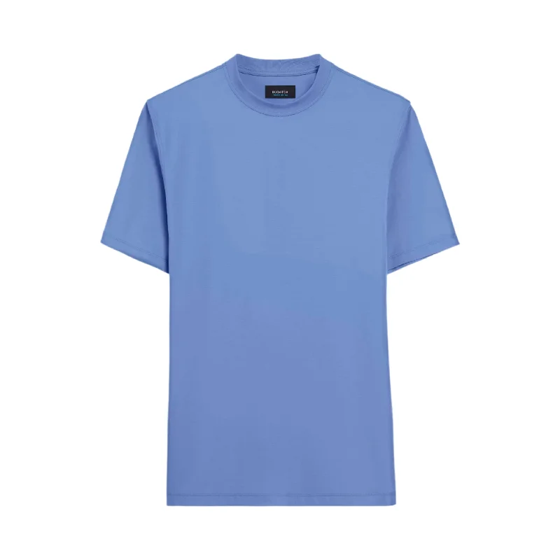 men's fashion-forward t-shirts -Bugatchi Ooohcotton Tech T-Shirt - Air Blue