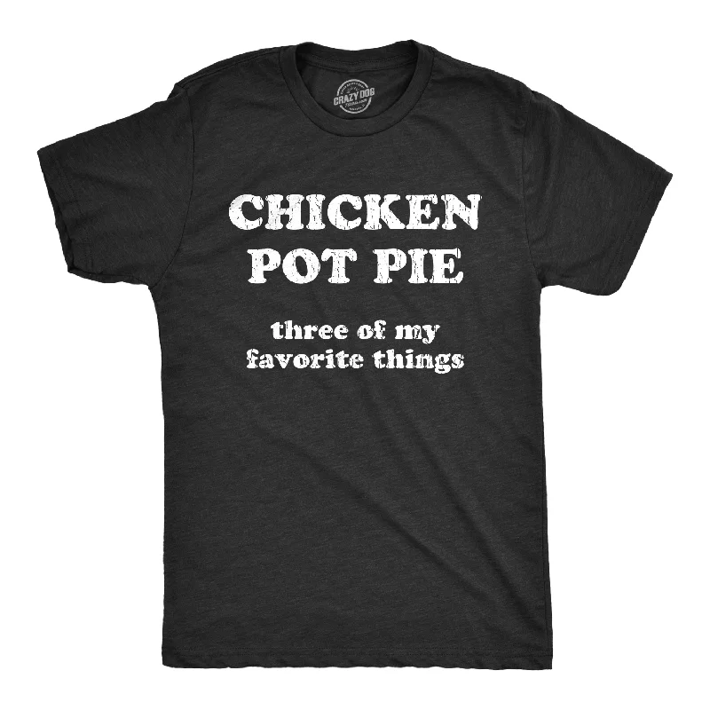 men's cotton blend t-shirts -Chicken Pot Pie Men's T Shirt