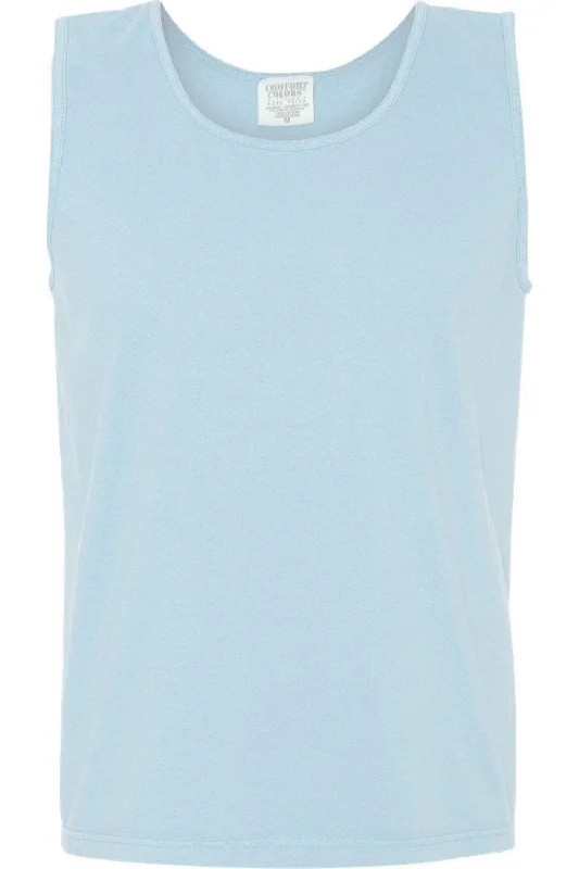 men's simple cotton t-shirts -Comfort Colors Garment-Dyed Heavyweight Tank Top