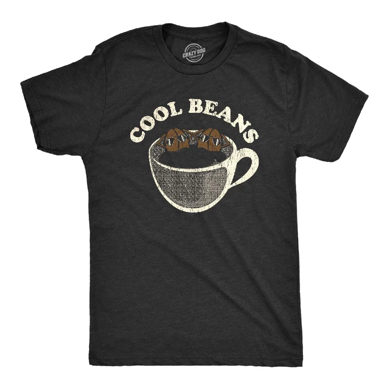 men's trendy graphic t-shirts -Cool Beans Men's T Shirt