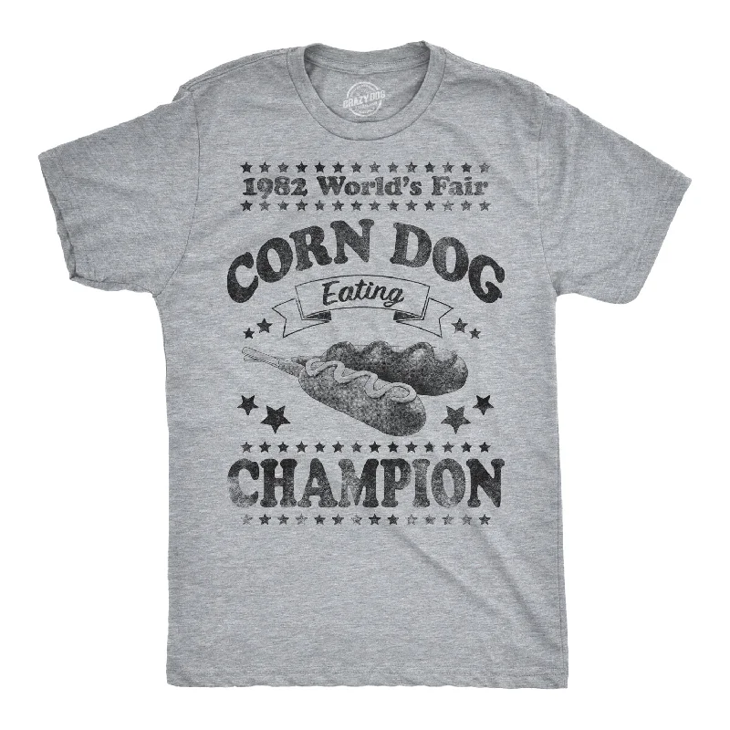 men's performance t-shirts -Corn Dog Eating Champion 1982 Men's T Shirt