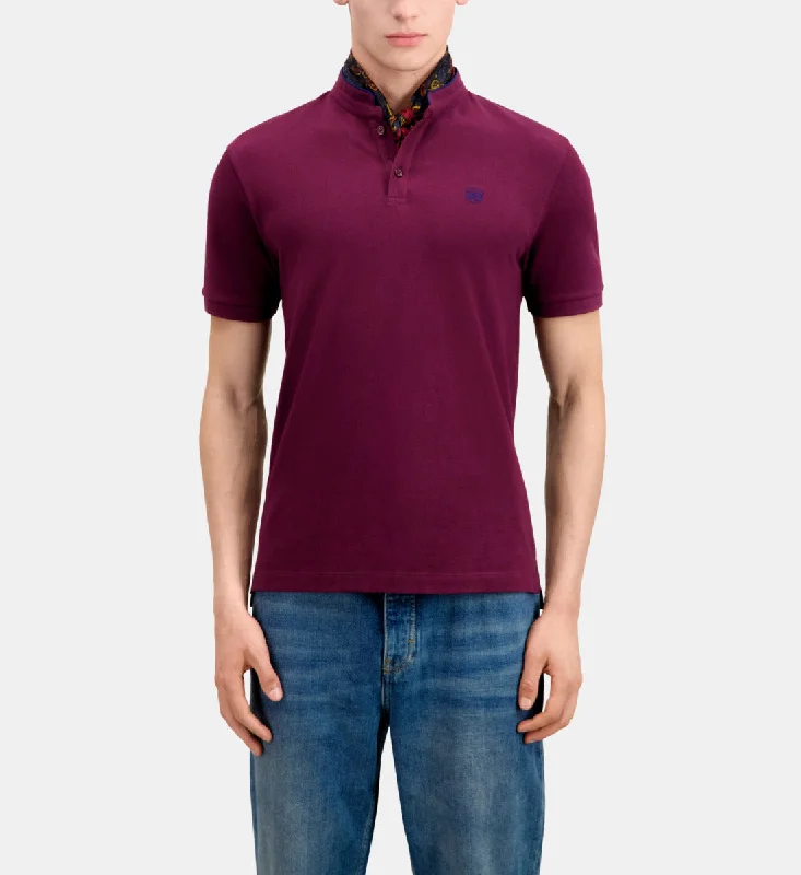 men's modern design t-shirts -Cotton Polo T-shirt