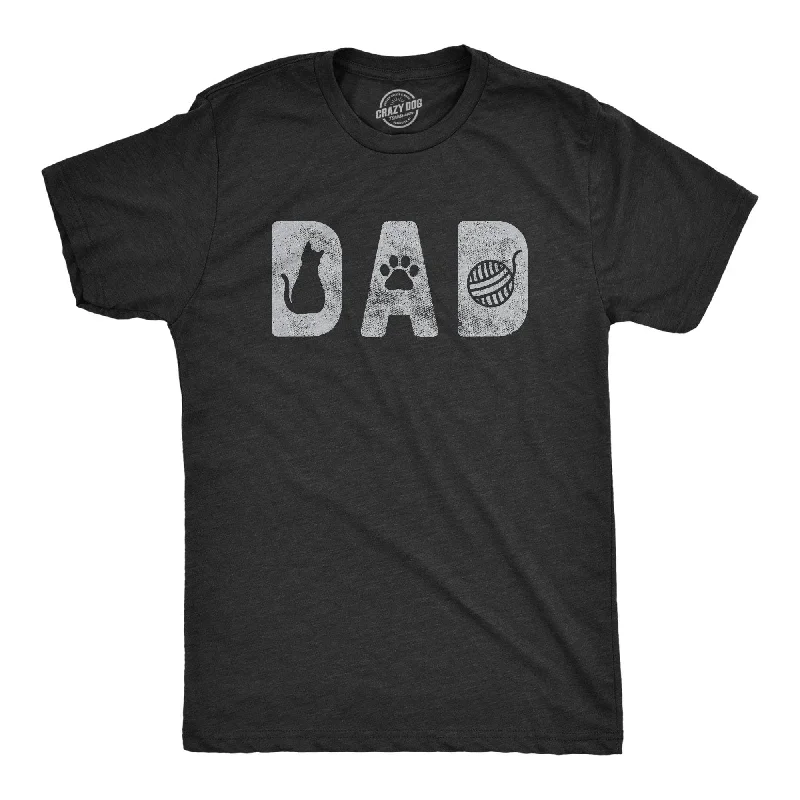 men's streetwear t-shirts -Dad Cat Men's T Shirt