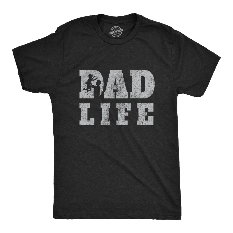 men's crewneck t-shirts -Dad Life Men's T Shirt