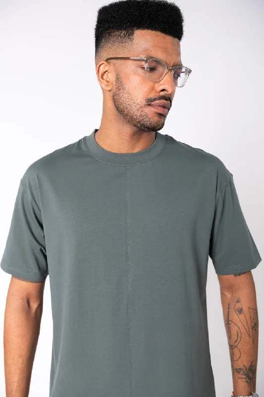 men's personalized t-shirts -Dart Tee in Green Smoke