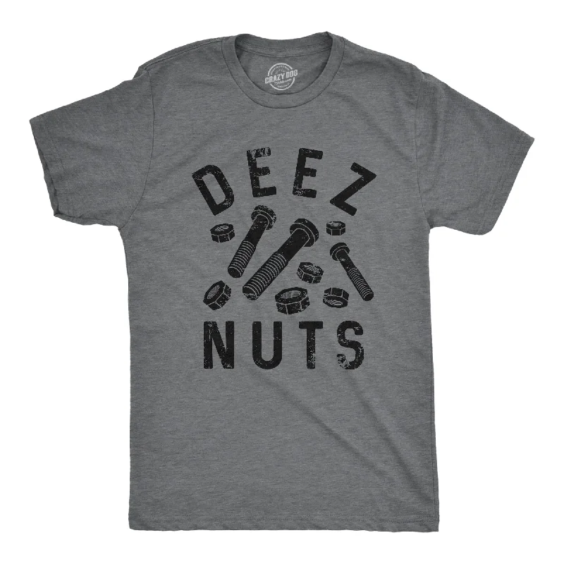 men's simple cotton t-shirts -Deez Nuts (And Bolts) Men's T Shirt