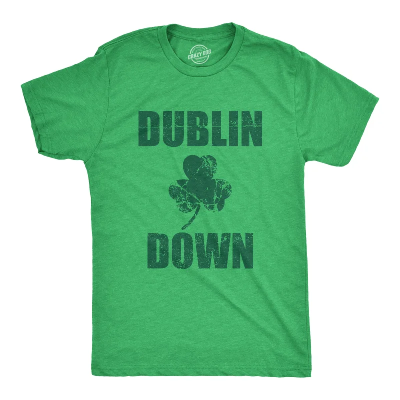 men's fun graphic print t-shirts -Dublin Down Men's T Shirt