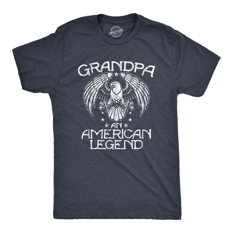 men's comfortable cotton t-shirts -Grandpa An American Legend Men's T Shirt