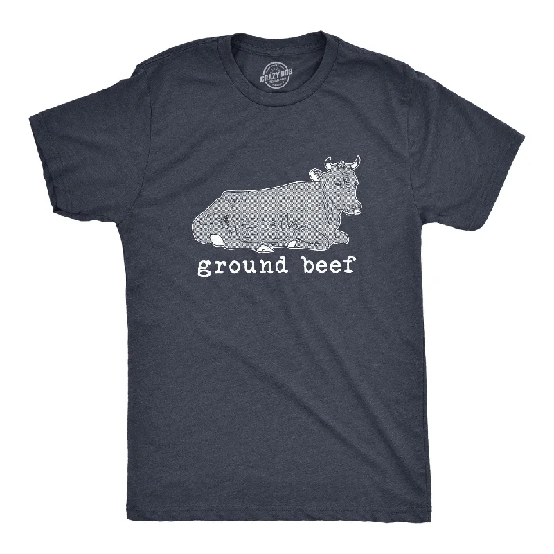 men's slim t-shirts -Ground Beef Men's T Shirt