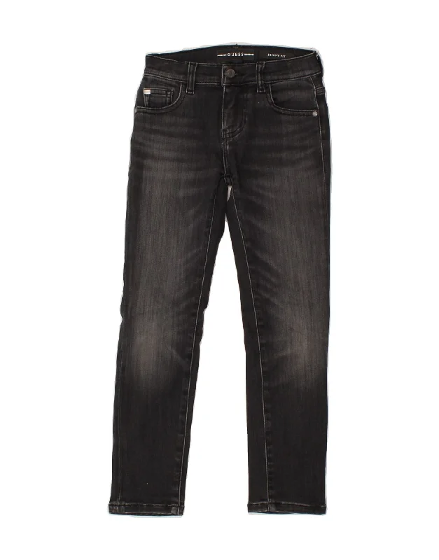 GUESS Boys Skinny Jeans 6-7 Years W22 L22  Black