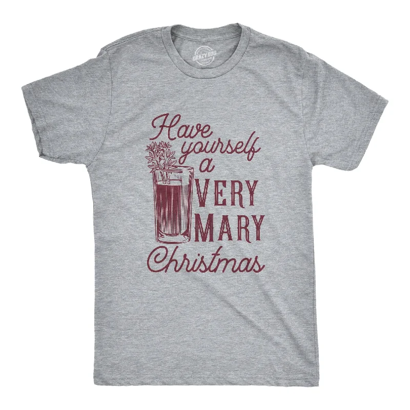 men's casual graphic t-shirts -Have Yourself A Very Mary Christmas Men's T Shirt