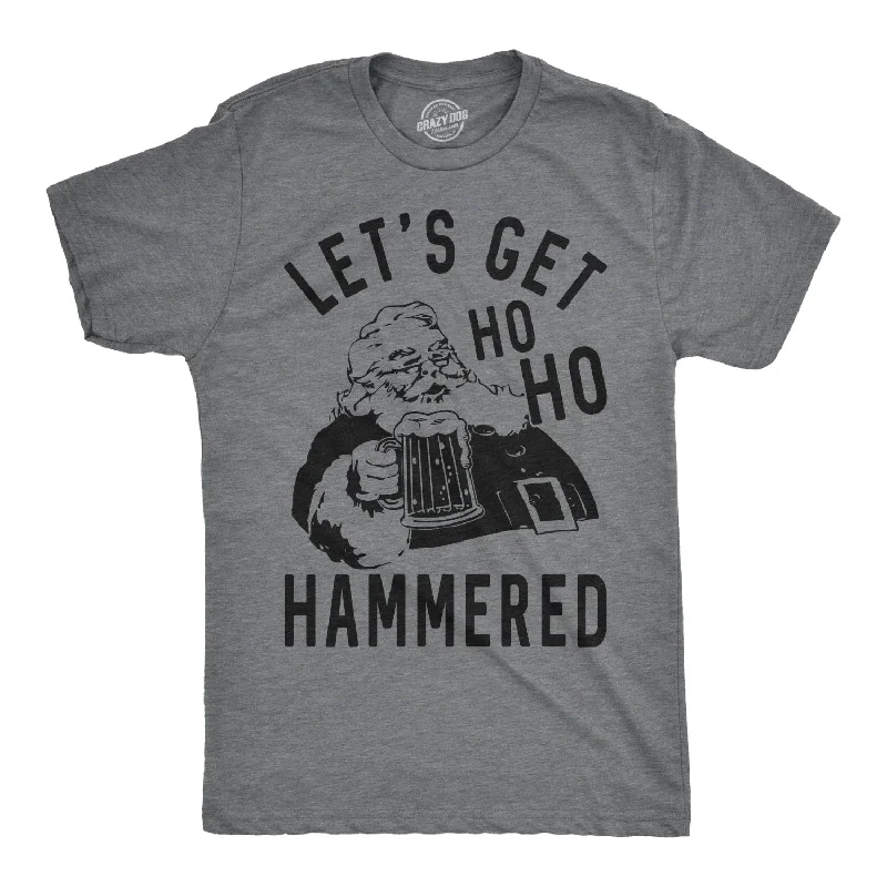 men's soft cotton blend tees -Ho Ho Hammered Men's T Shirt