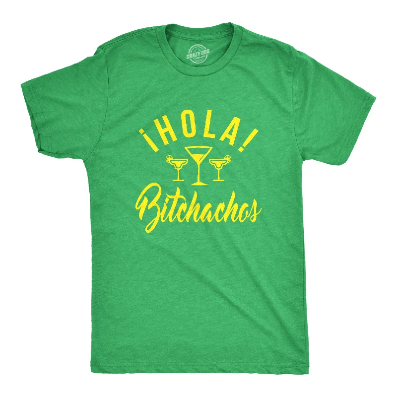 men's short sleeve t-shirts -Hola Bitchachos Men's T Shirt