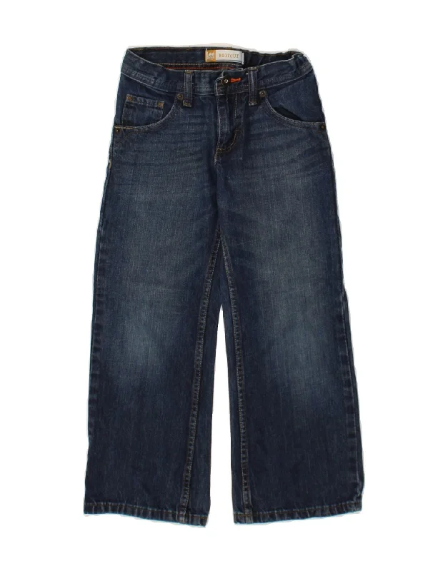 LEE Boys Bootcut Jeans 7-8 Years W24 L22 Blue Cotton