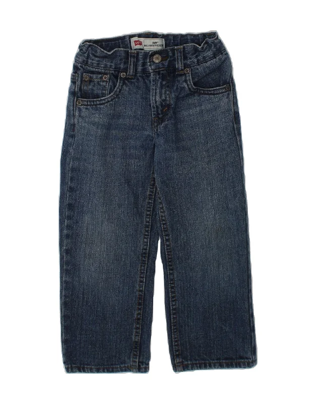 LEVI'S Boys 549 Relaxed Fit Straight Jeans 3-4 Years W20 L15 Blue Cotton