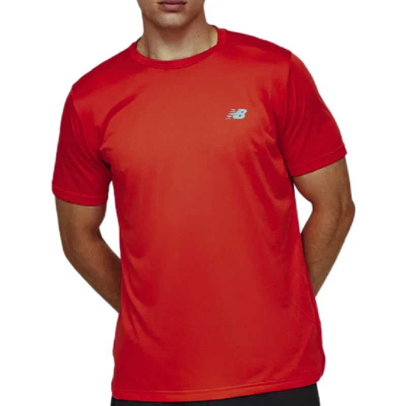 men's classic t-shirts -New Balance Accelerate T Shirt - Red