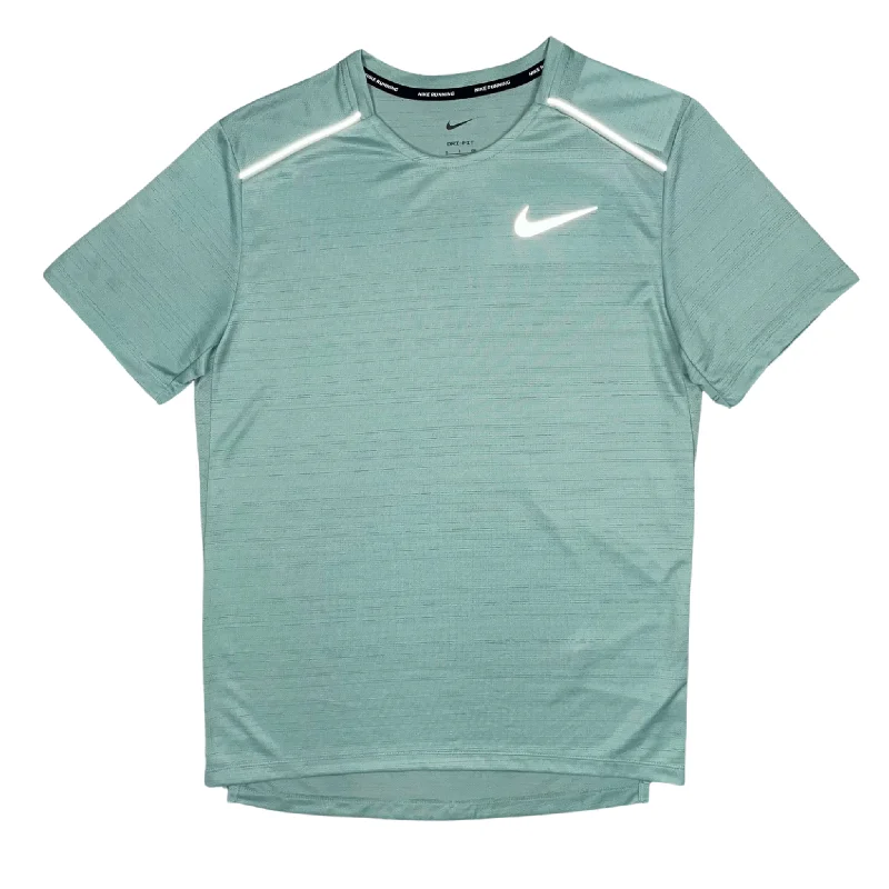 men's cool graphic t-shirts -Nike Miler T-Shirt 1.0 - Mineral Green