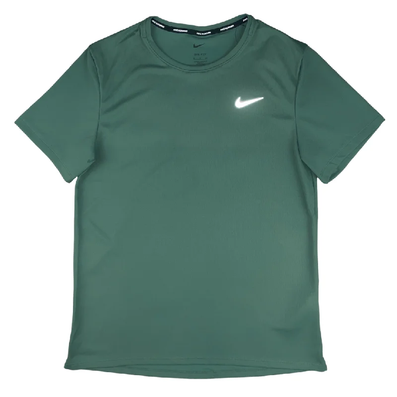 men's graphic design t-shirts -Nike UV Miler T-Shirt - Vintage Green