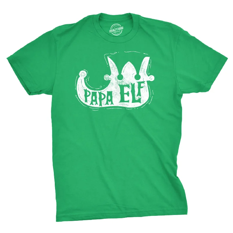 men's colorful graphic tees -Papa Elf Men's T Shirt