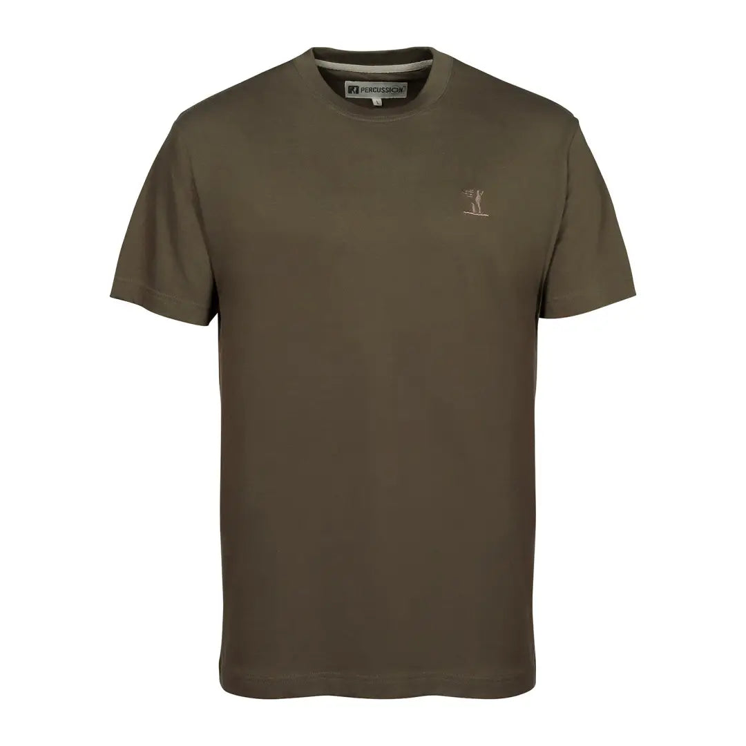 men's soft t-shirts -Percussion Embroidered T-Shirt