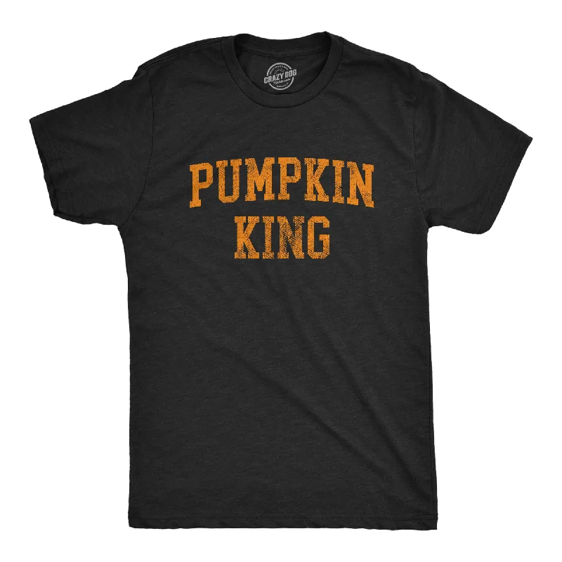 men's relaxed fit graphic t-shirts -Pumpkin King Men's T Shirt