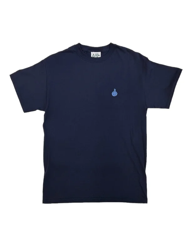 men's oversized graphic print t-shirts -Royal T-Shirt - Navy