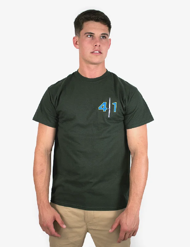 men's graphic print tees for casual wear -41 Commando T-shirt