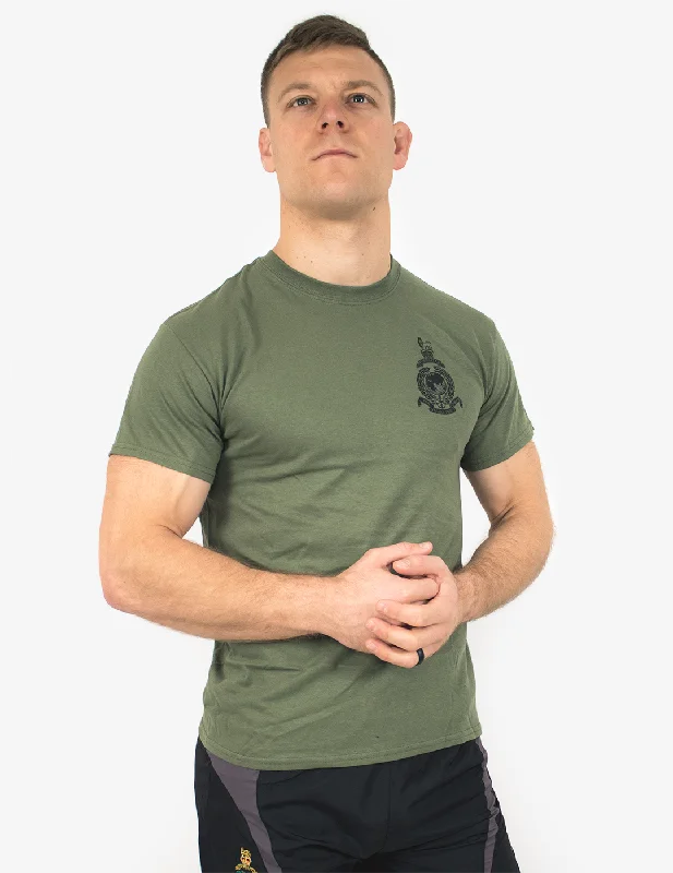 men's daily wear t-shirts -Basic Royal Marines T-Shirt - Military Green