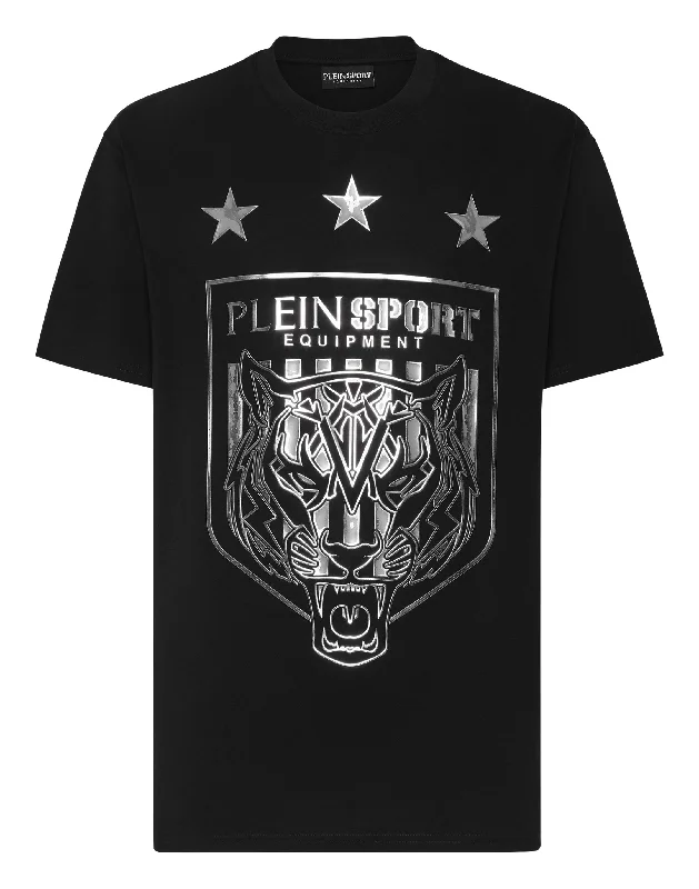 men's fashion-forward t-shirts -T-shirt Round Neck SS Tiger Crest Edition