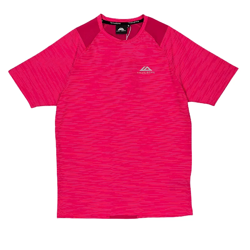 men's colorful graphic tees for summer -Trailberg Element 2.0 T-Shirt - Pink