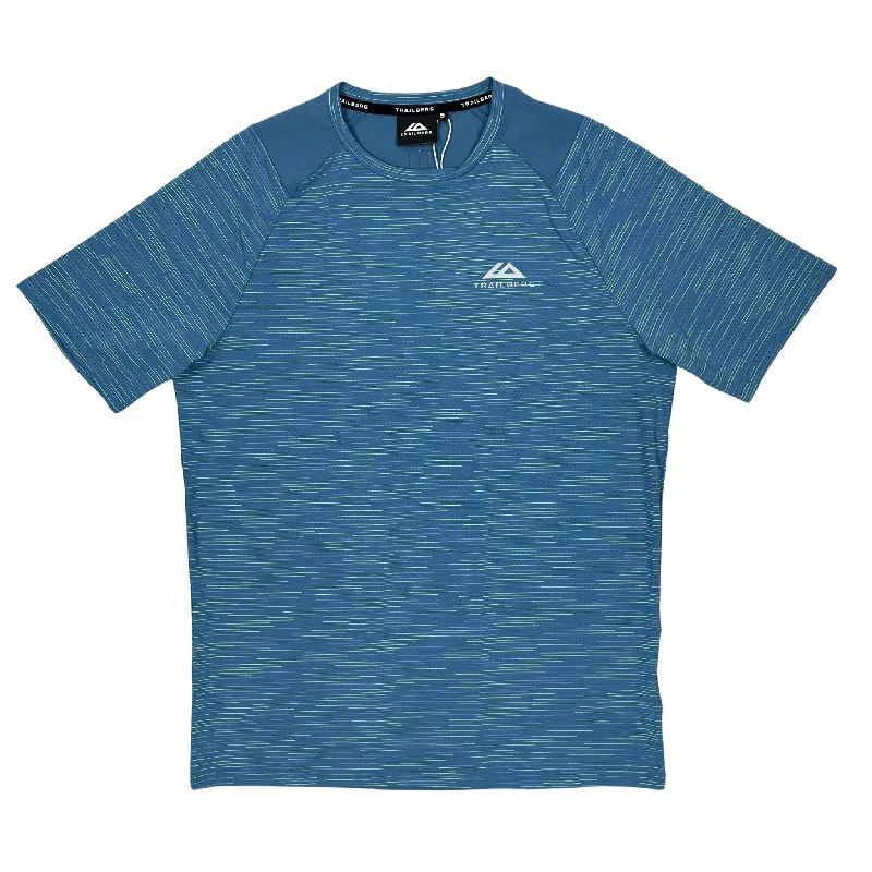 men's comfortable print tees -Trailberg Element 2.0 T-Shirt - Stellar Blue