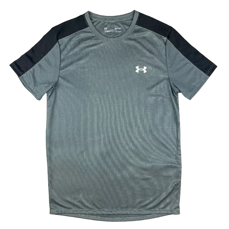 men's breathable cotton graphic t-shirts -Under Armour Pitch T Shirt - Grey