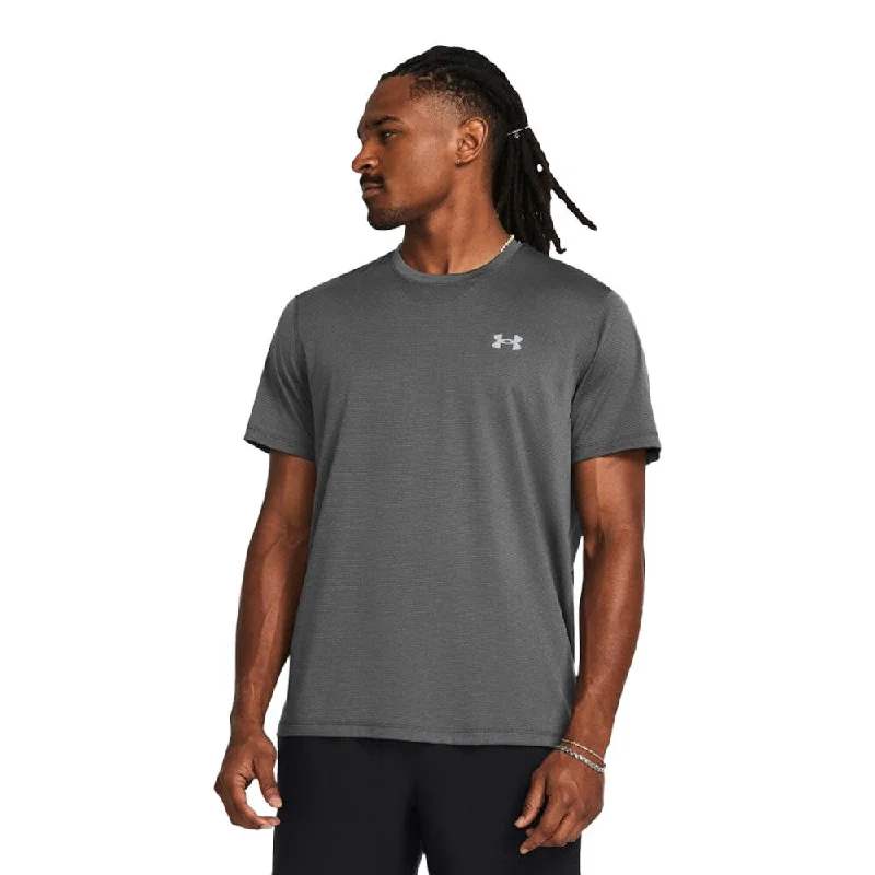 men's slim t-shirts -Under Armour Streaker T-Shirt - Grey