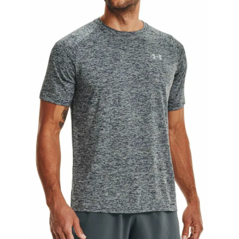 men's slim fit t-shirts -Under Armour Tech T-Shirt - Navy / Grey