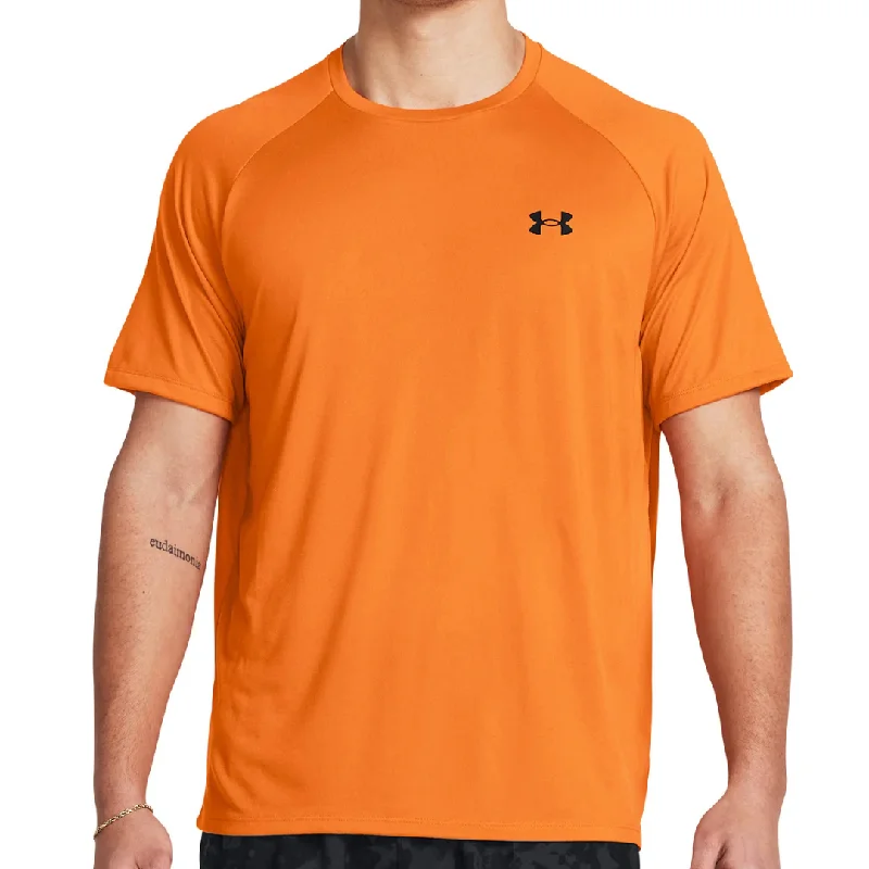 men's relaxed fit t-shirts -Under Armour Tech T-Shirt - Orange